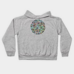 Pop Art | Rainbow Psychedelic Florals Top Kids Hoodie